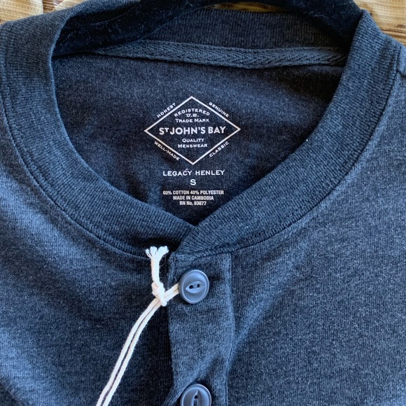 St. John's Bay Shirts Mens Long Sleeve Henley Shirt Poshmark